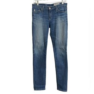 Adriano Goldschmied The Stilt Cigarette Leg Jeans 27 Mid Wash Aged Denim Faded